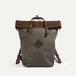 Sac à dos Woody 25L – Kaki BM/Tweed par la marque Bleu de Chauffe Bleu de Chauffe - Sac à dos Woody 25L – Kaki BM/Tweed