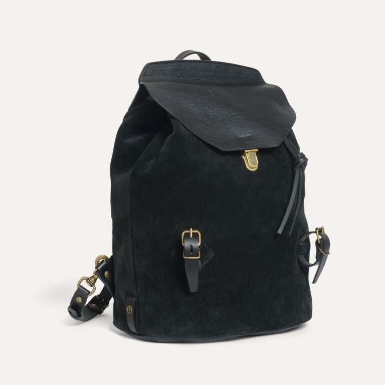 Bleu De Chauffe - Sac à dos Zibeline - Noir Suédé