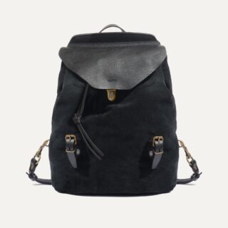 Sac à dos Zibeline – Noir Suédé par la marque Bleu de Chauffe Bleu de Chauffe - Sac à dos Zibeline – Noir Suédé