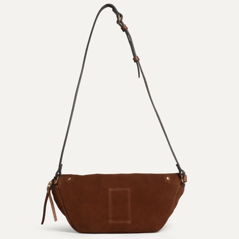 Bleu De Chauffe - Sac banane Bea / Cuir Velours - Brun Fauve