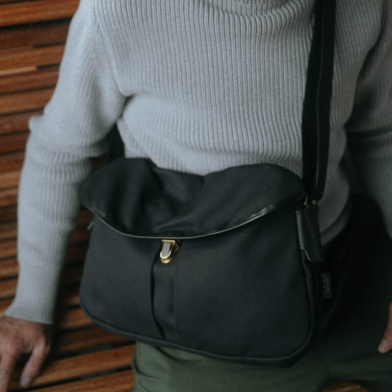 Bleu De Chauffe - Sac besace Léon - Noir BM