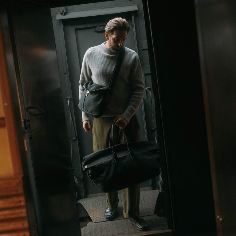 Bleu De Chauffe - Sac besace Léon - Noir BM