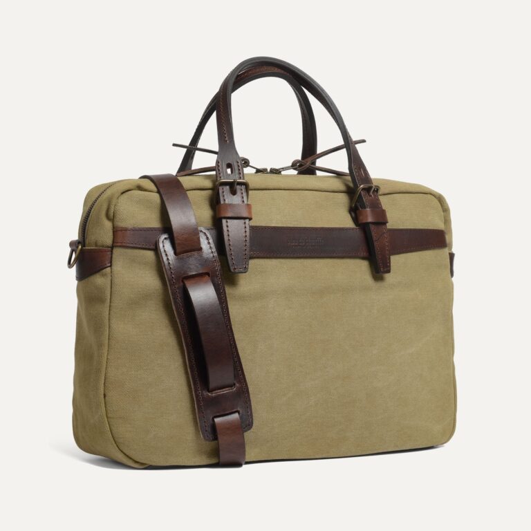 Bleu De Chauffe - Sac business Ledger - kaki US stonewahed