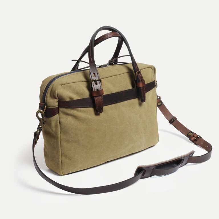 Bleu De Chauffe - Sac business Ledger - kaki US stonewahed