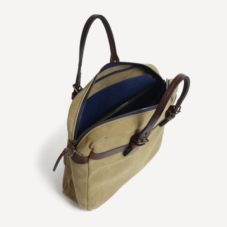 Bleu De Chauffe - Sac business Ledger - kaki US stonewahed