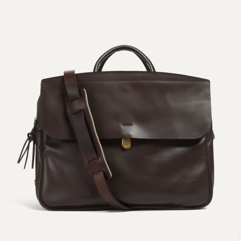 Bleu De Chauffe - Sac Business Zeppo - Liscio Marron