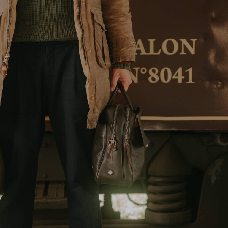 Bleu De Chauffe - Sac Business Zeppo - Liscio Marron