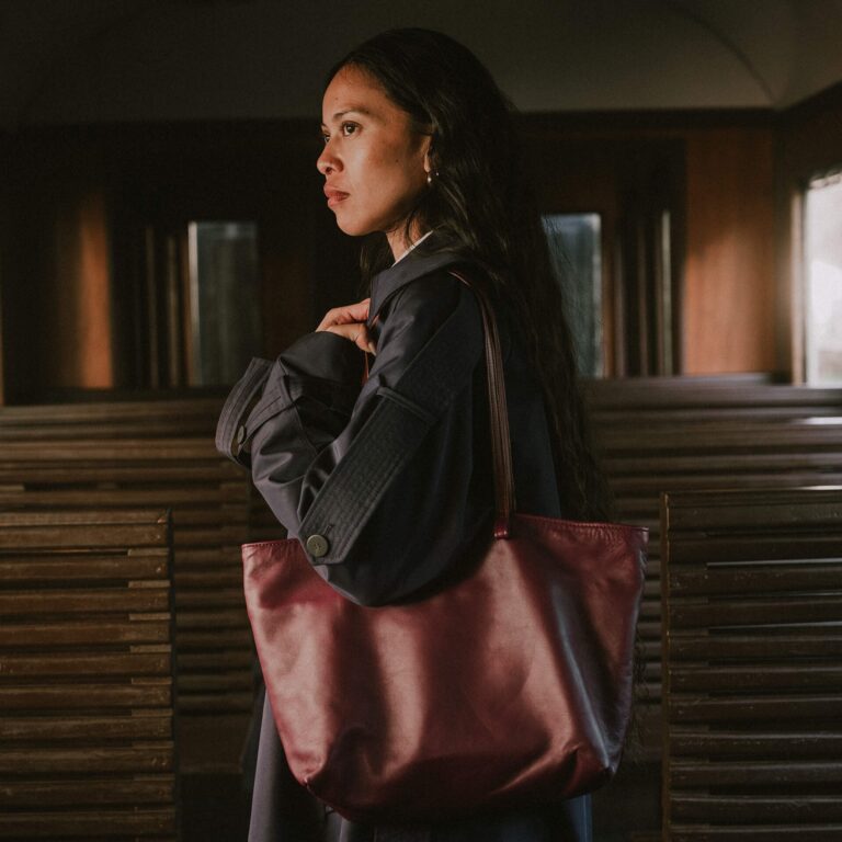 Bleu De Chauffe - Sac Cabas Josie - Bordeaux
