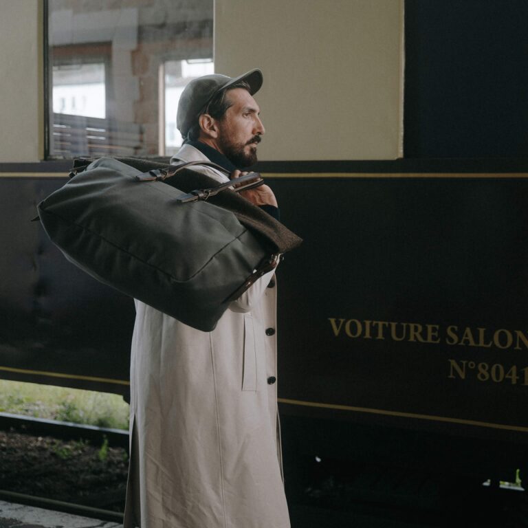 Bleu De Chauffe - Sac de voyage Cabine - Kaki BM / Tweed