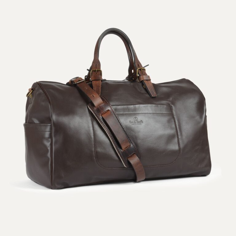 Bleu De Chauffe - Sac de voyage Hobo liscio - Marron