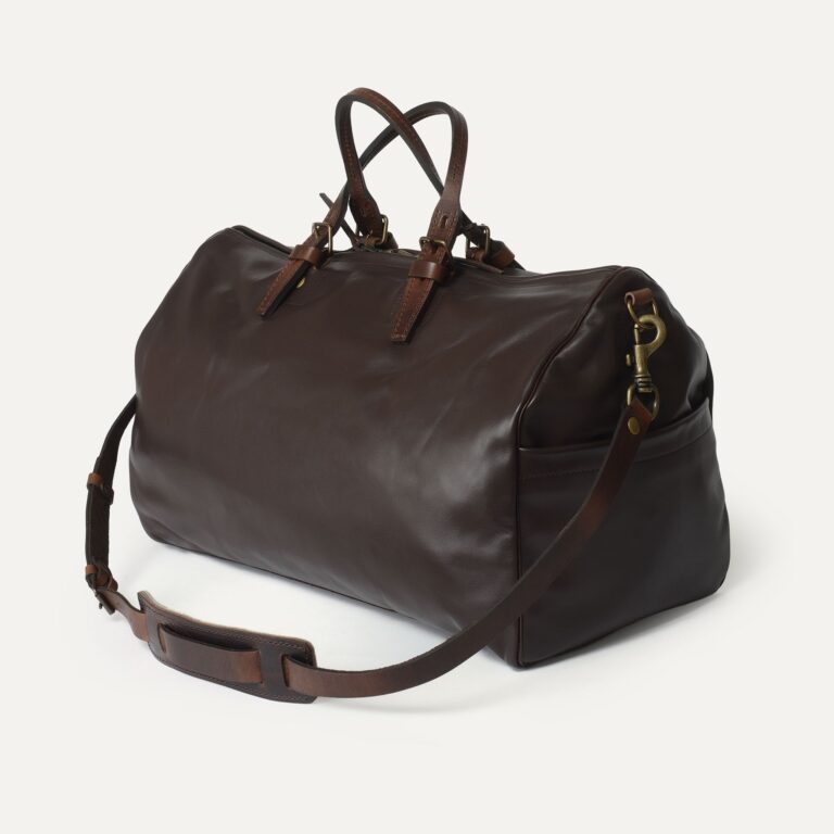 Bleu De Chauffe - Sac de voyage Hobo liscio - Marron