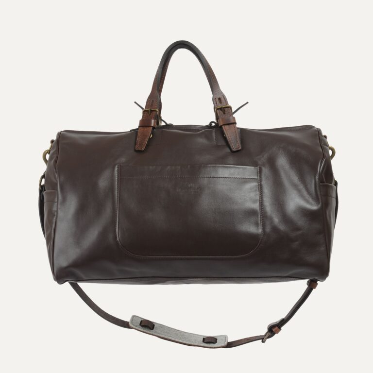 Bleu De Chauffe - Sac de voyage Hobo liscio - Marron