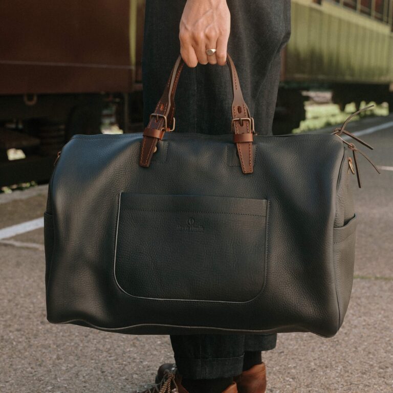 Bleu De Chauffe - Sac de voyage Hobo - Marron Brun