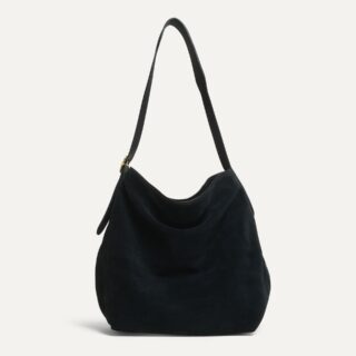 Sac seau Sofia – Noir Suédé par la marque Bleu de Chauffe Bleu de Chauffe - Sac seau Sofia – Noir Suédé