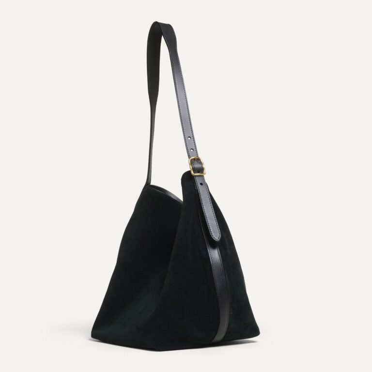 Bleu De Chauffe - Sac seau Sofia - Noir Suédé