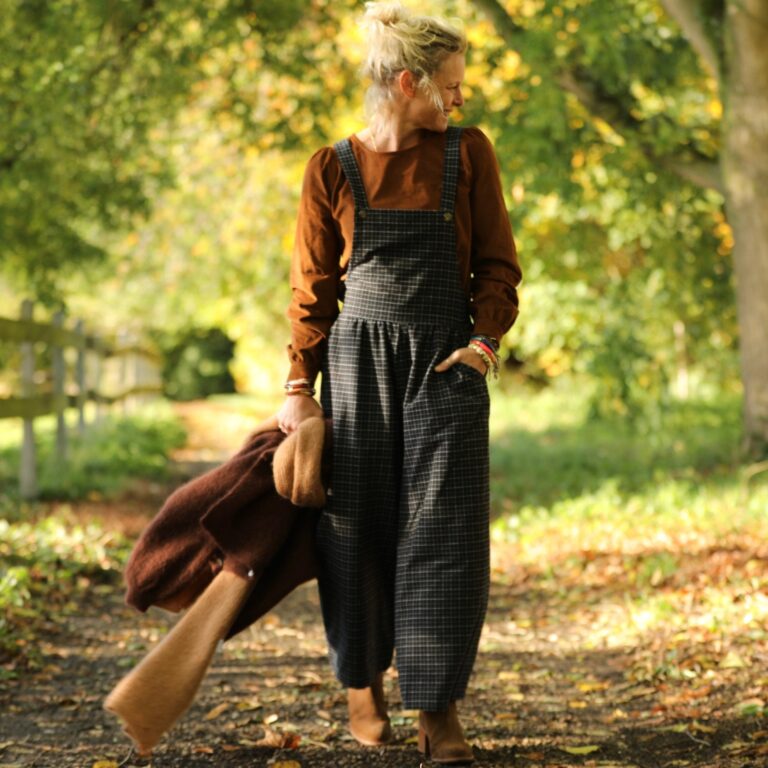 Meta SS25 - Salopette Isaure - Flanelle tartan ivoire