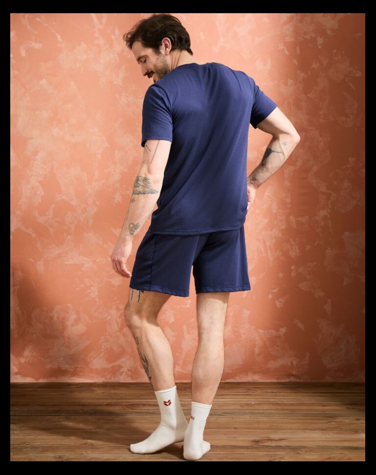 Maison Lemahieu - Short coton modal - Marine – 3XL