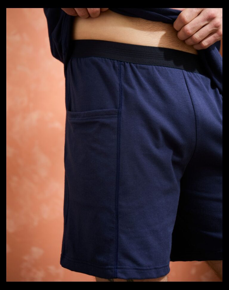 Maison Lemahieu - Short coton modal - Marine – 3XL
