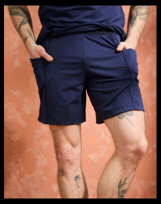Maison Lemahieu - Short coton modal – Marine