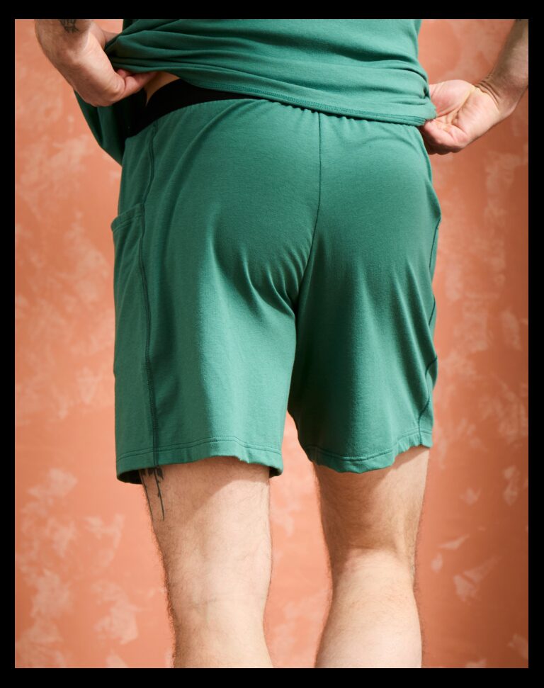 Maison Lemahieu - Short coton modal - Vert Anglais – 3XL