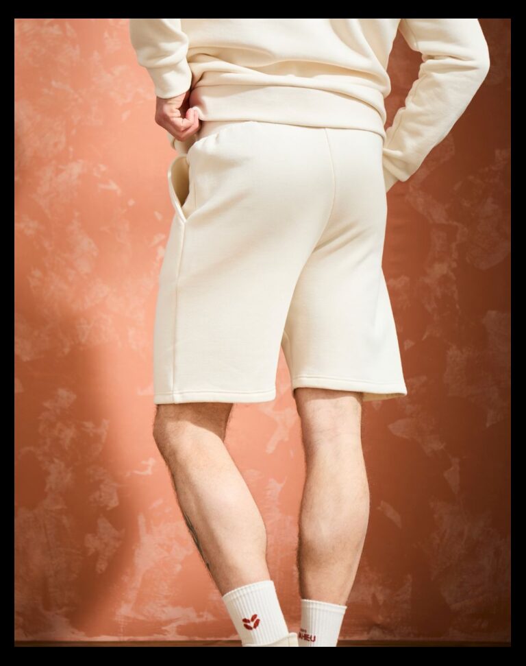 Maison Lemahieu - Short molleton - Ecru – 3XL