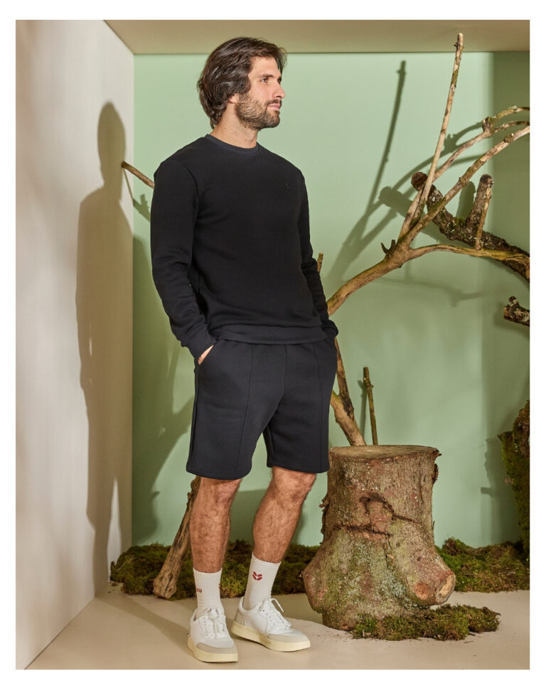 Maison Lemahieu - Short molleton - Noir – 2XL