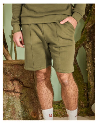 Short molleton – Vert Ecorce par la marque Maison Lemahieu Maison Lemahieu - Short molleton – Vert Ecorce