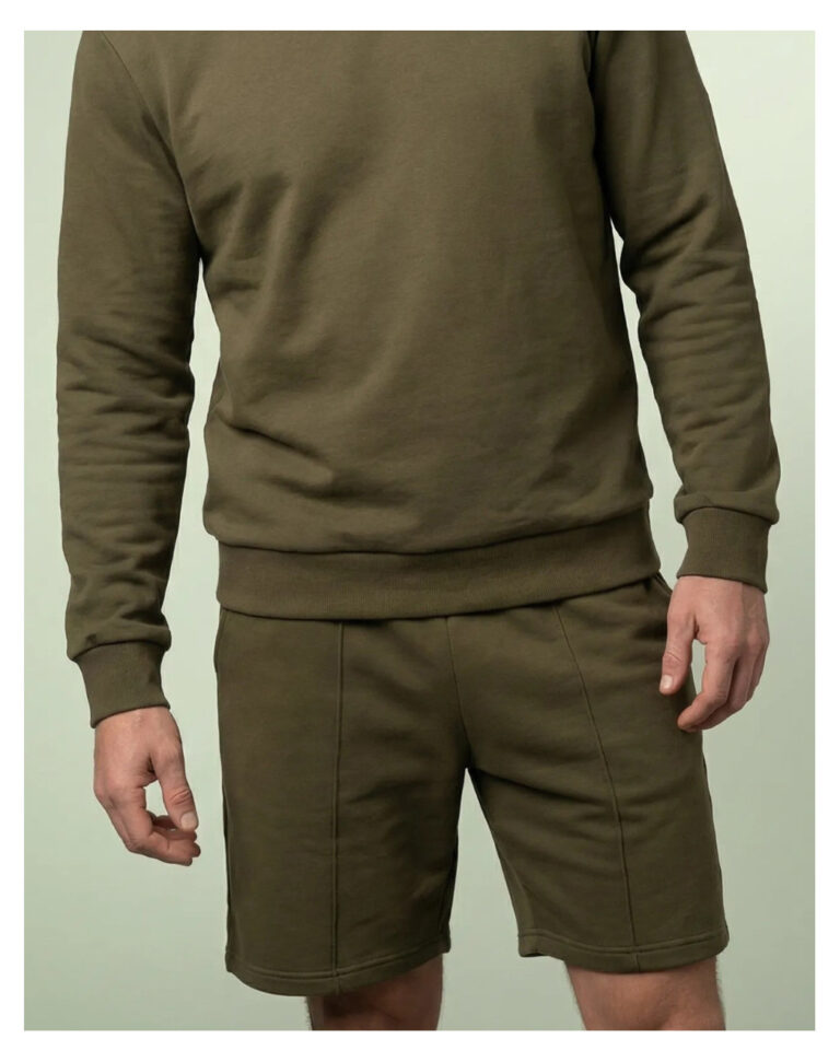 Maison Lemahieu - Short molleton - Vert Ecorce – 2XL