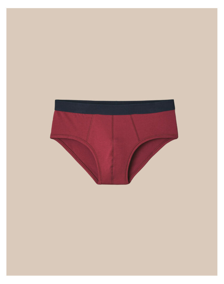 Maison Lemahieu - Slip en Coton BIO - Grenat – S