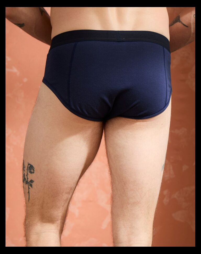 Maison Lemahieu - Slip coton modal - Marine – 3XL