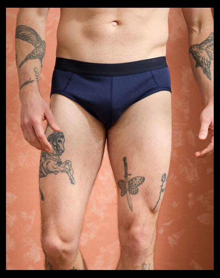Maison Lemahieu - Slip coton modal - Marine – 3XL