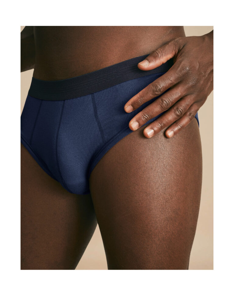 Maison Lemahieu - Slip en Coton BIO - Bleu Minuit – S