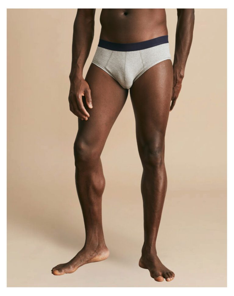 Maison Lemahieu - Slip en Coton BIO - Gris – 3XL