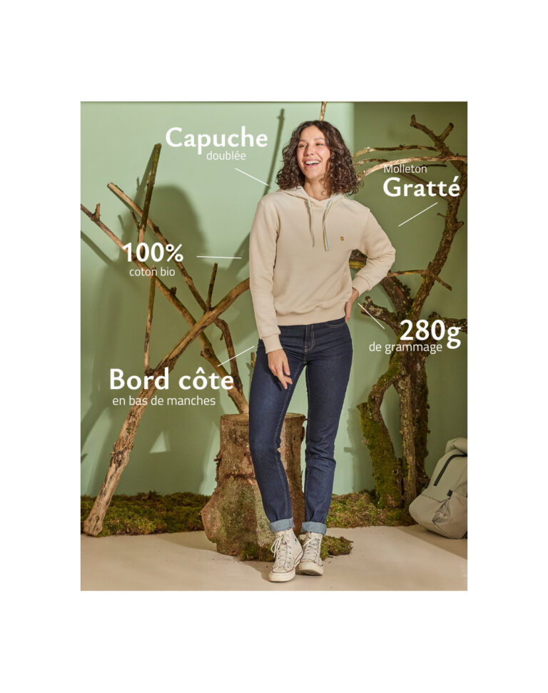 Maison Lemahieu - Sweat à capuche - Ecru – 2XL