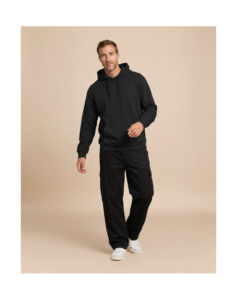 Maison Lemahieu - Sweat à capuche - Noir – 2XL