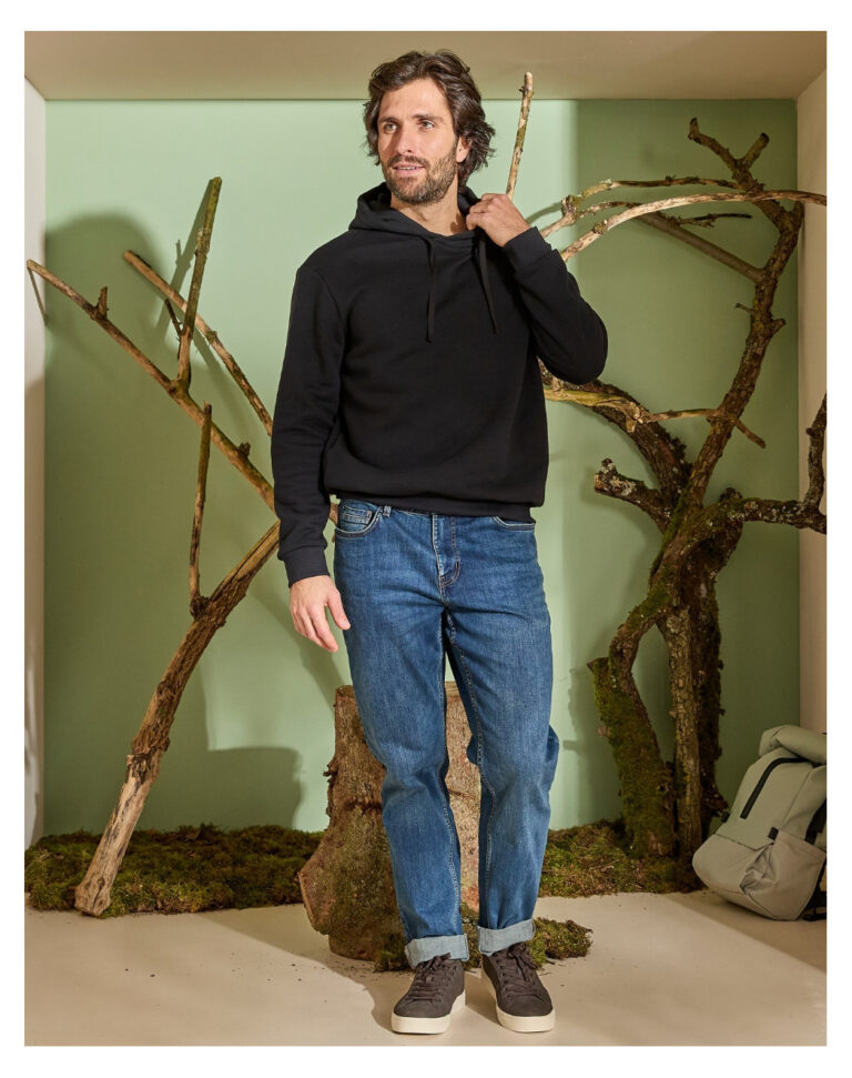 Maison Lemahieu - Sweat à capuche - Noir – 2XL