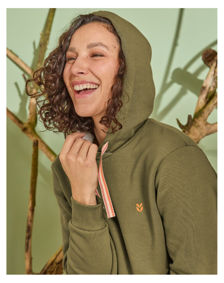 Maison Lemahieu - Sweat à capuche - Vert Ecorce – 2XL