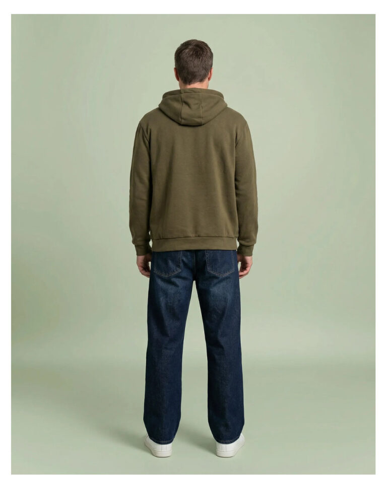 Maison Lemahieu - Sweat à capuche - Vert Ecorce – L