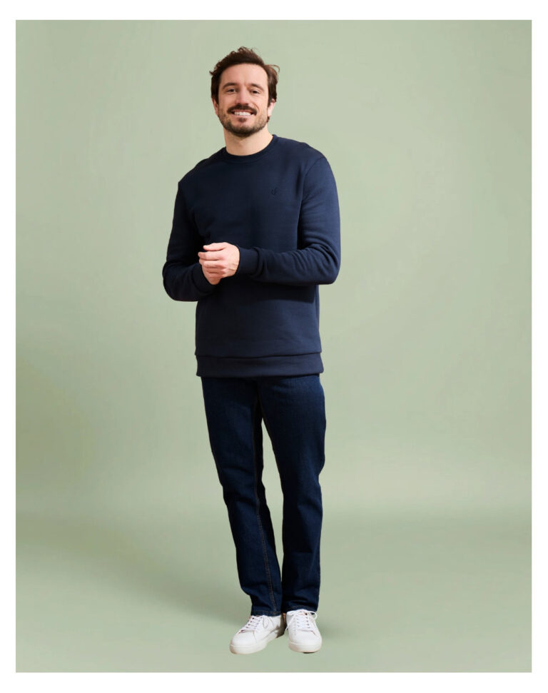 Maison Lemahieu - Sweat en Coton BIO Molleton - Marine – 2XL