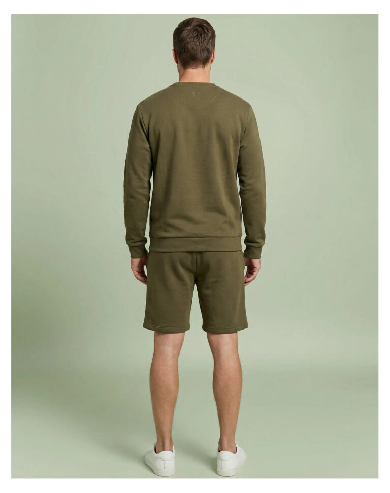 Maison Lemahieu - Sweat en Coton BIO Molleton - Vert Ecorce – XL
