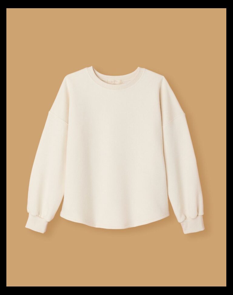 Maison Lemahieu - Sweat manches ballon - Ecru – XL