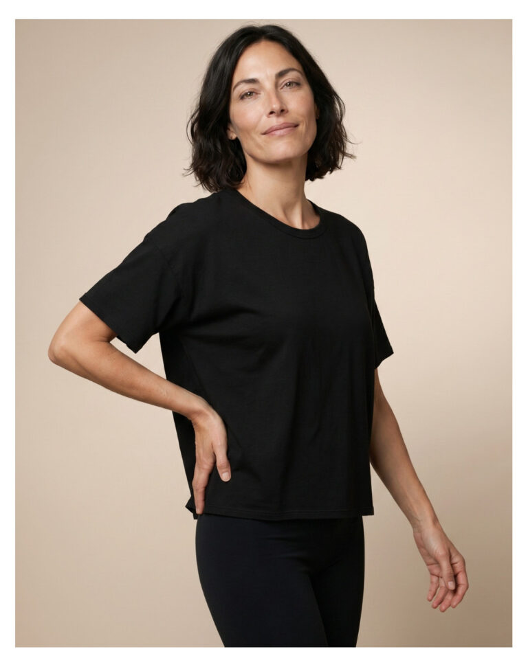 Maison Lemahieu - T-shirt coton modal - Noir – 2XL