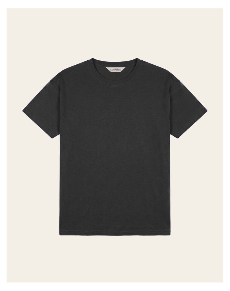 Maison Lemahieu - T-shirt coton modal - Noir – 2XL