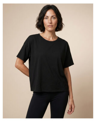 Maison Lemahieu - T-shirt coton modal – Noir