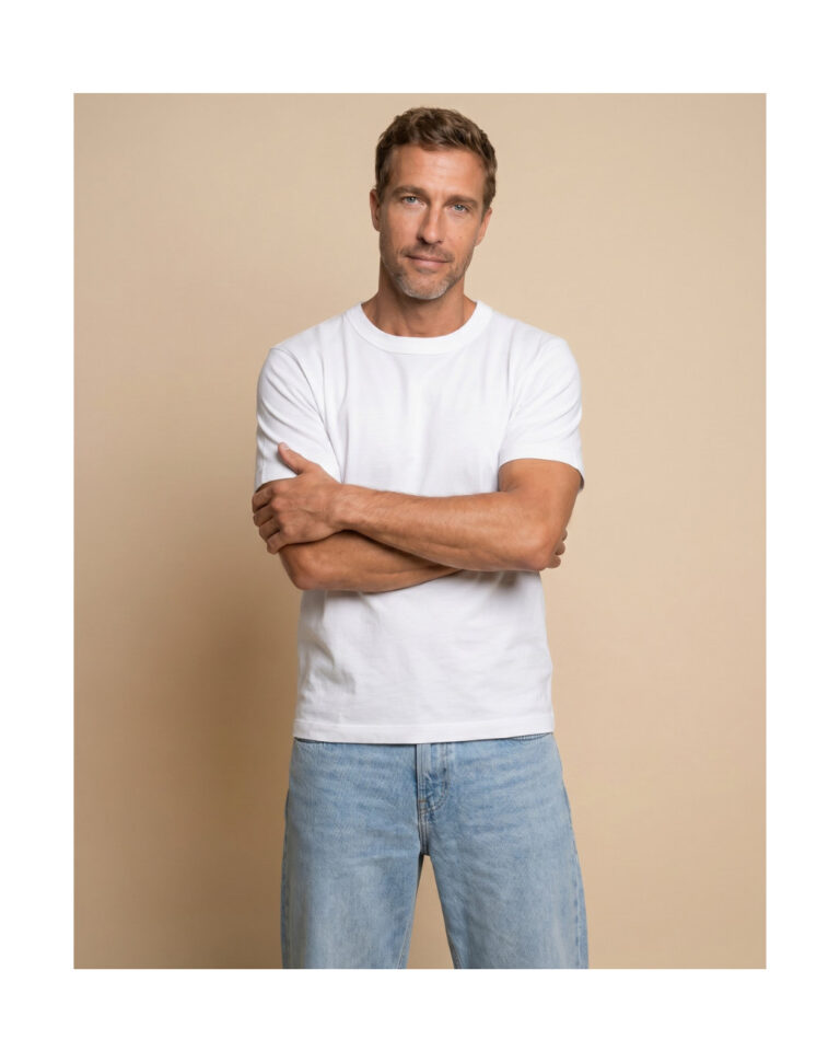 Maison Lemahieu - T-shirt en Coton BIO - Blanc - Homme – S