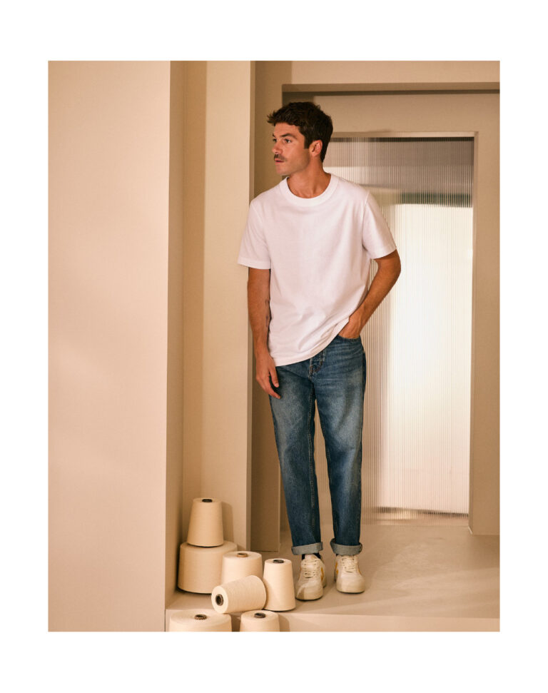 Maison Lemahieu - T-shirt en Coton BIO - Blanc - Homme – S