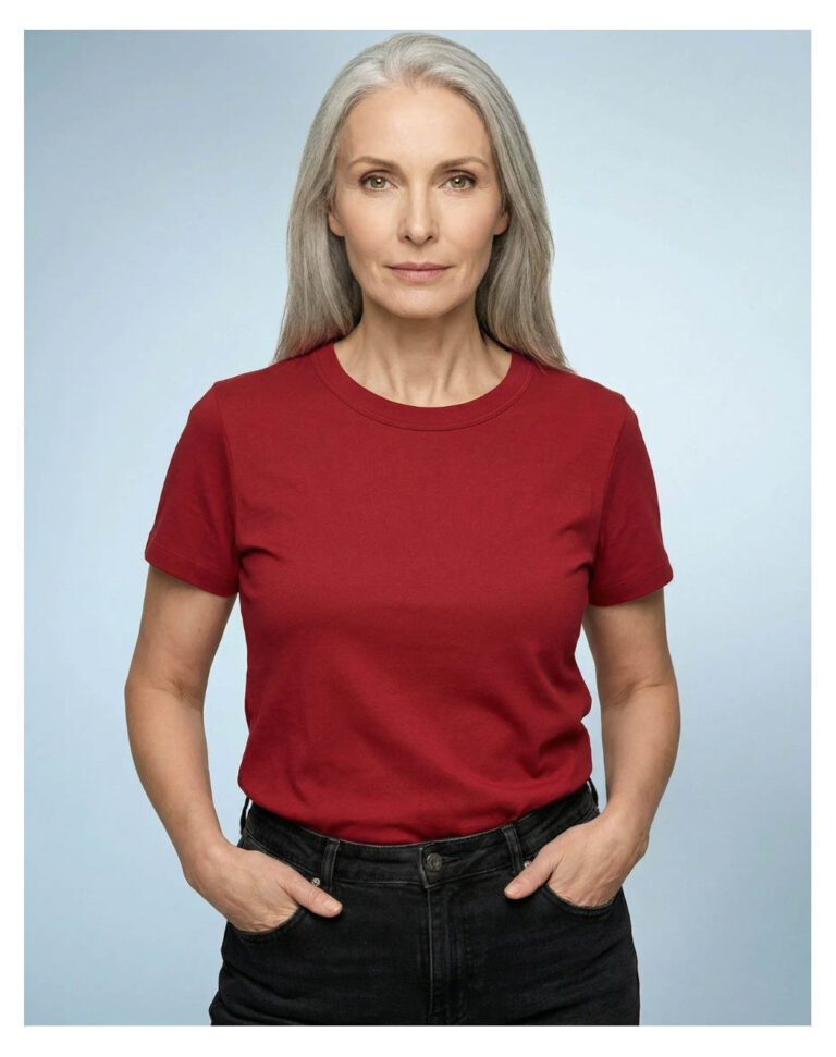 Maison Lemahieu - T-shirt en Coton BIO - Rouge Groseille – 2XL