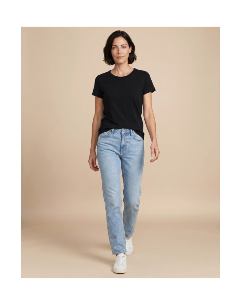 Maison Lemahieu - T-shirt en Coton BIO - Noir - Femme – S