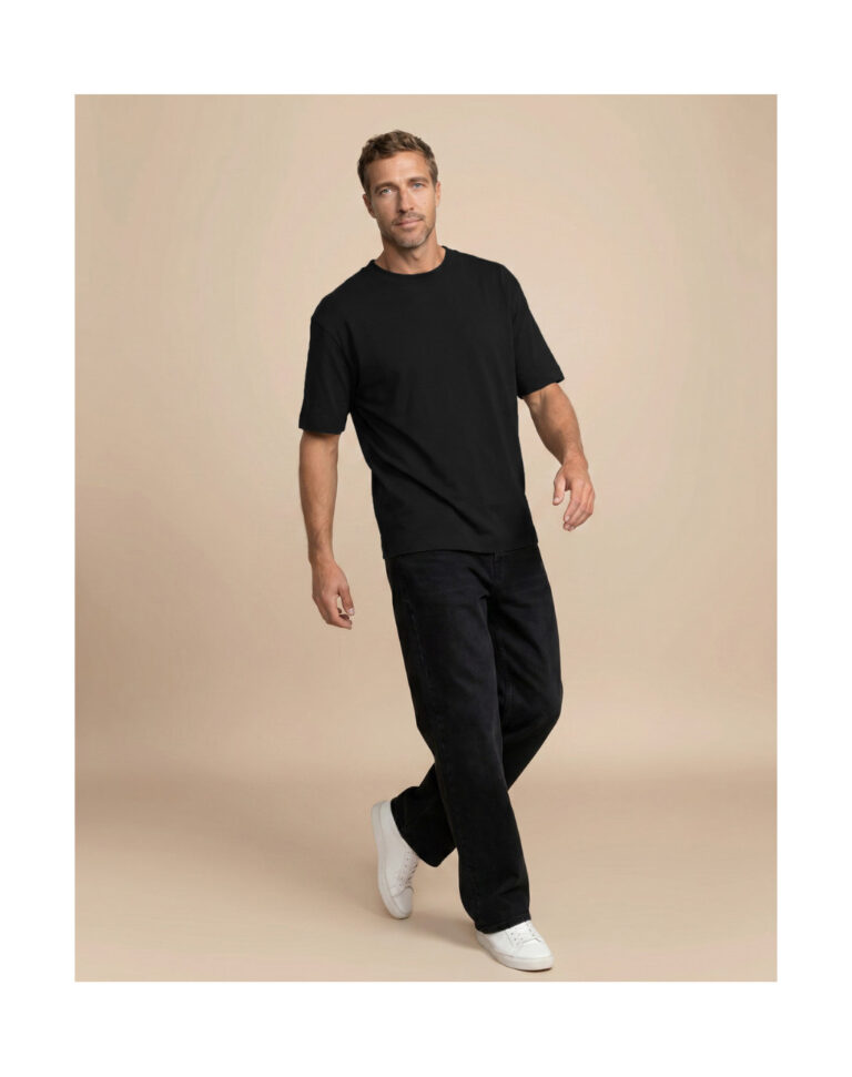 Maison Lemahieu - T-shirt en Coton BIO - Noir - Homme – S