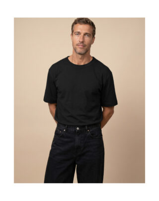 Maison Lemahieu - T-shirt en Coton BIO – Noir – Homme